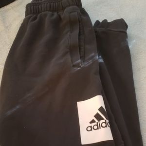 Mens adidas joggers small black